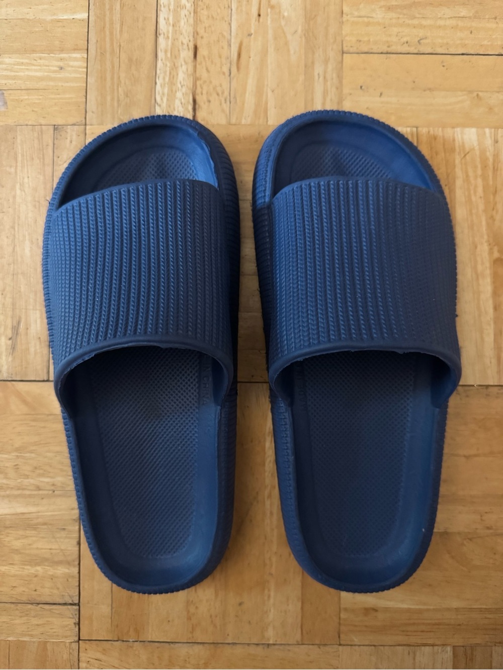 Women's Navy Slide Sandals - Cushioned Everyday Comfort